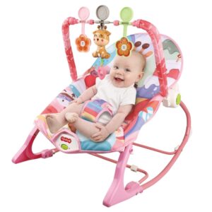 Transat Bébé Rocker Évolutif Maroc – Infant to Toddler avec Musique et Jouets Suspendus