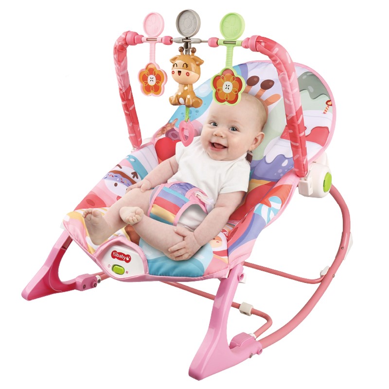 Transat Bébé Rocker Évolutif Maroc – Infant to Toddler avec Musique et Jouets Suspendus