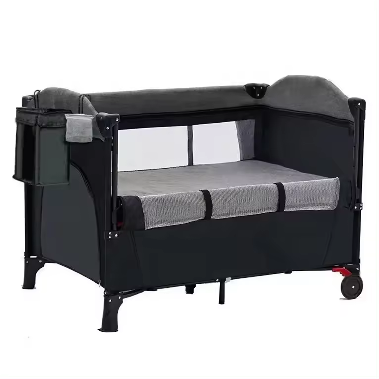 Lit Bébé à Bascule Babylove – Berceau Pliable Portable avec Lit de Jeu pour Nouveau-né