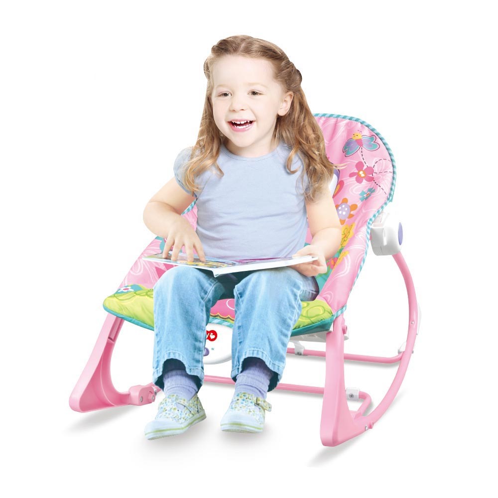 Transat Électrique Vibrant Bébé 2 en 1 Maroc – Évolutif de Nourrisson à Tout-Petit avec Musique