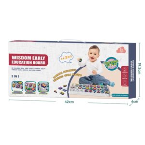 Tableau Educatif 3 En 1 Enfant Apprentissage – Wisdom Early Education Board Logique Et Calcul