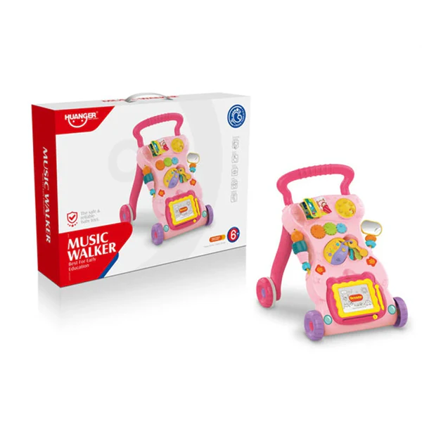 Trotteur Bébé Musical Plya Together – Marcheur avec Centre d’Activités & Ardoise Magique