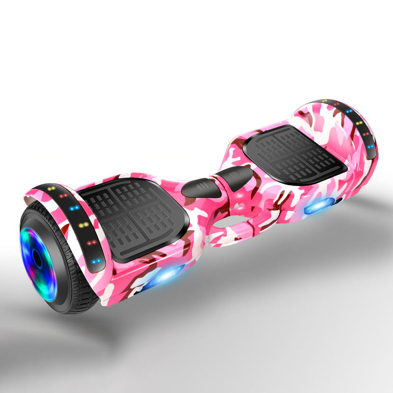 Hoverboard Électrique 6.5” Camouflage Rose – LED, Bluetooth et Auto-Équilibré (Copie)