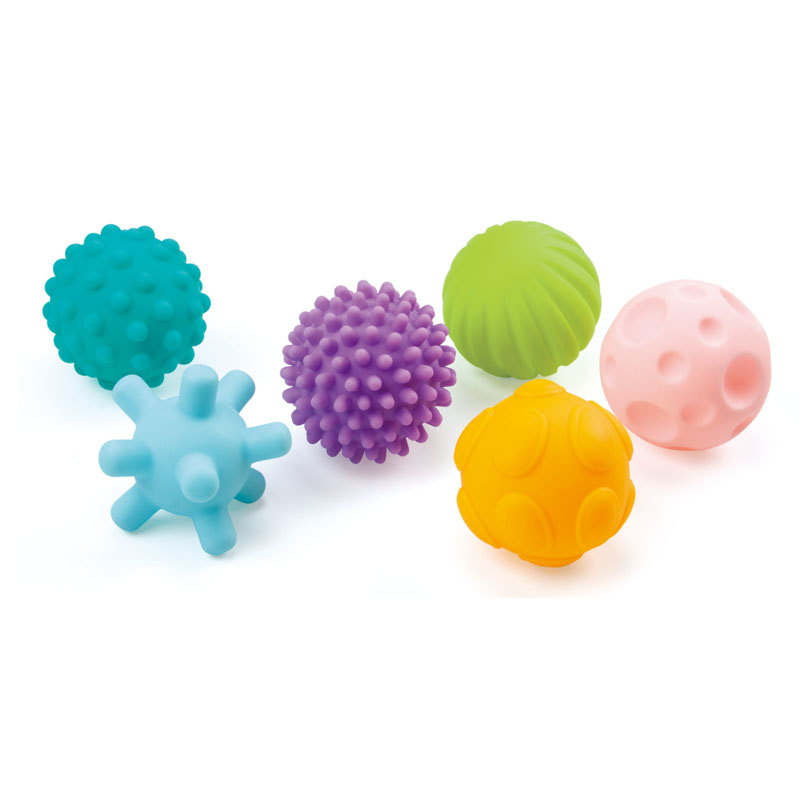 Balles Sensorielles Textures Bebe Huanger – Jouet D Eveil Dentition Et Motricite 6 Mois
