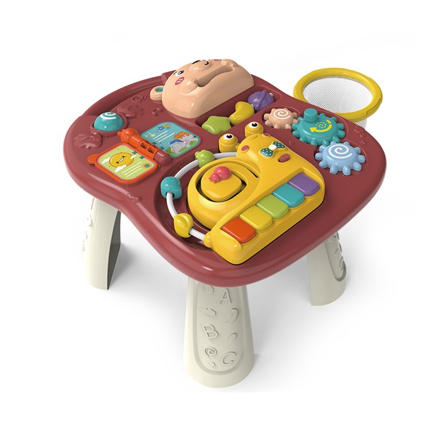 Trotteur Bébé 4 en 1 Multifonction – Marchette, Table d’Apprentissage, Motocyclette et Centre Musical Éducatif