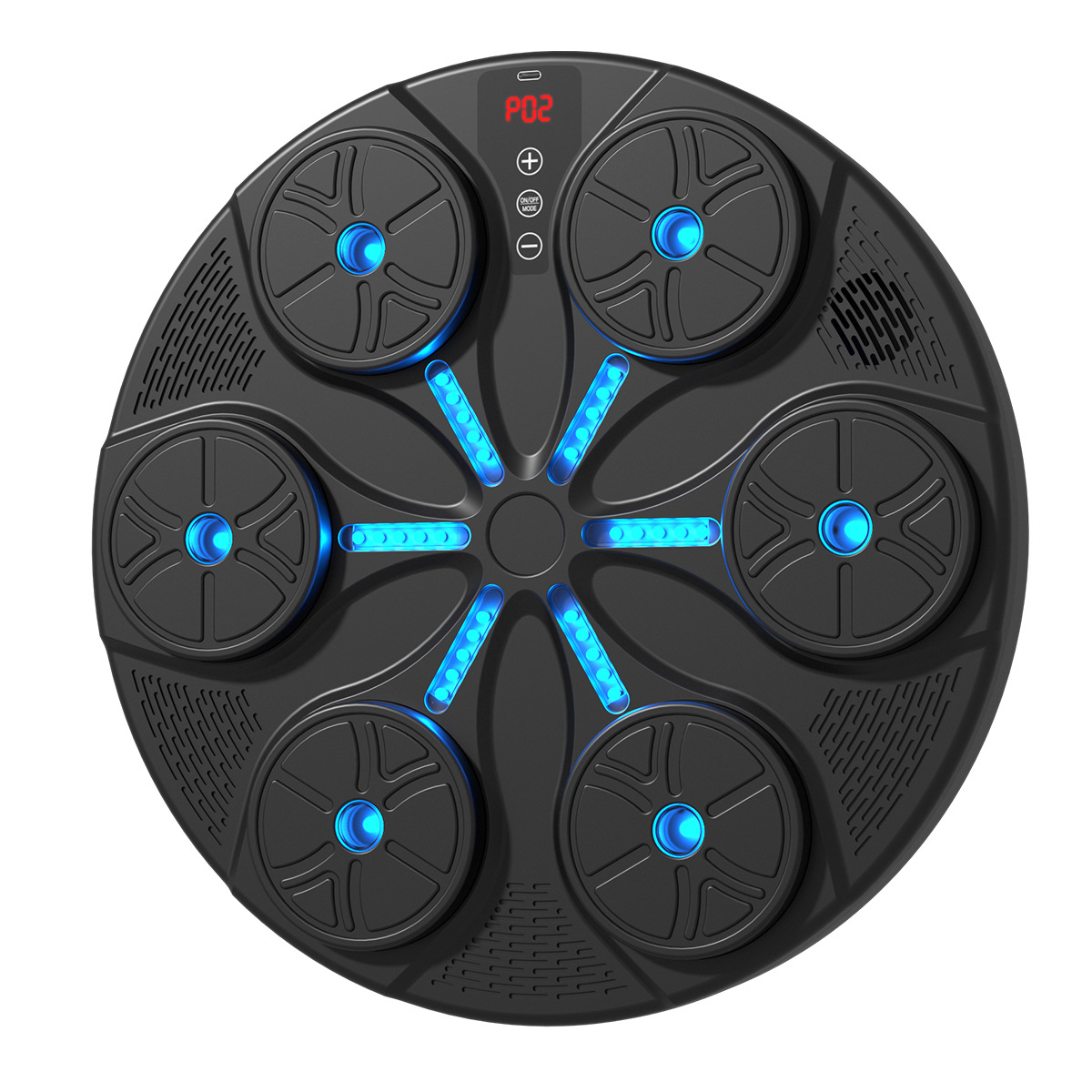 Machine de Boxe Musicale Bluetooth LED – Entraînement Interactif Murale avec Capteurs Intelligents