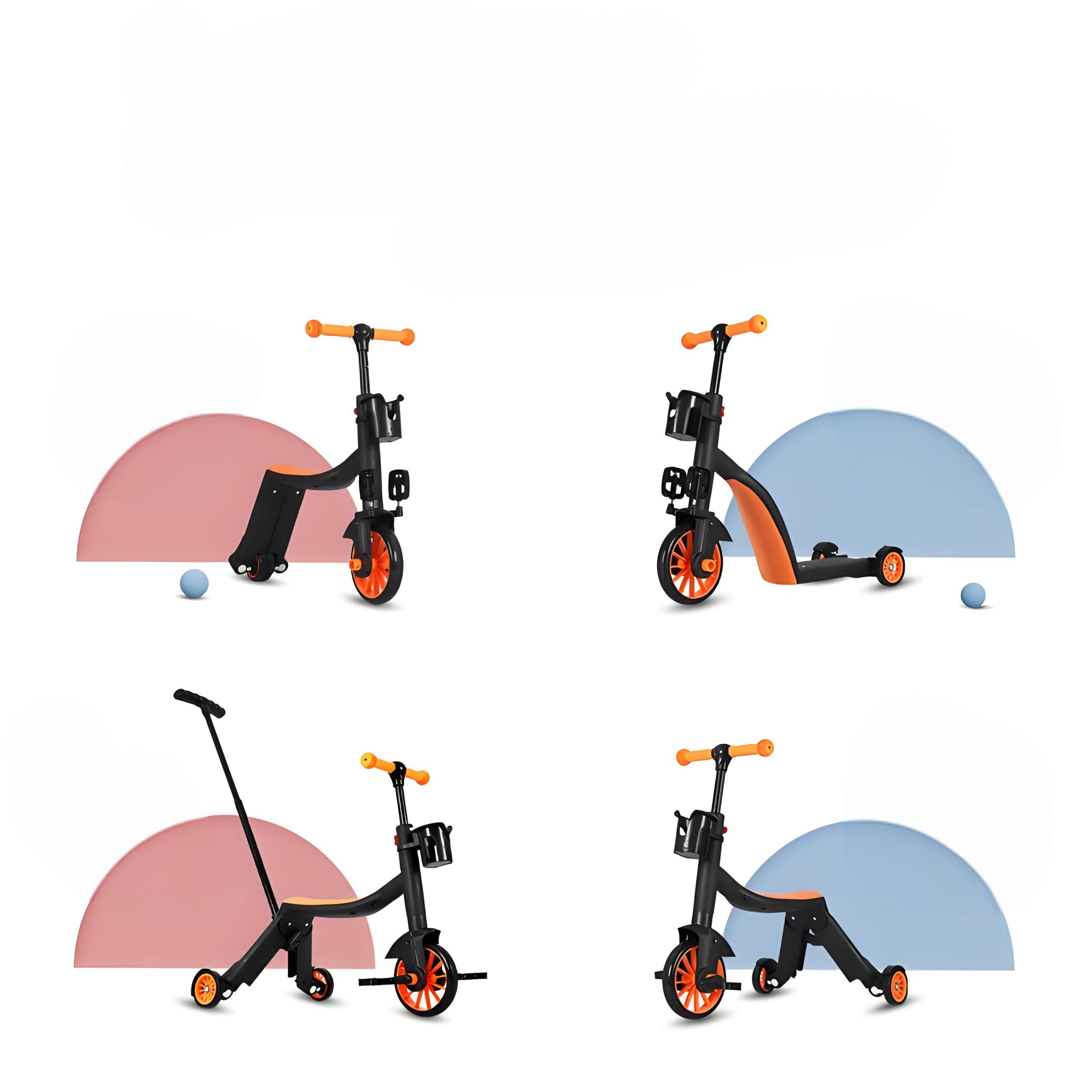 Trottinette 3 Roues Pliable Enfant – Scooter Bébé Stable et Coloré pour Extérieur