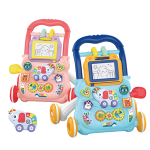 Trotteur Bébé Éducatif Huanger – Marcheur 2 en 1 avec Tableau d’Activités & Dessin
