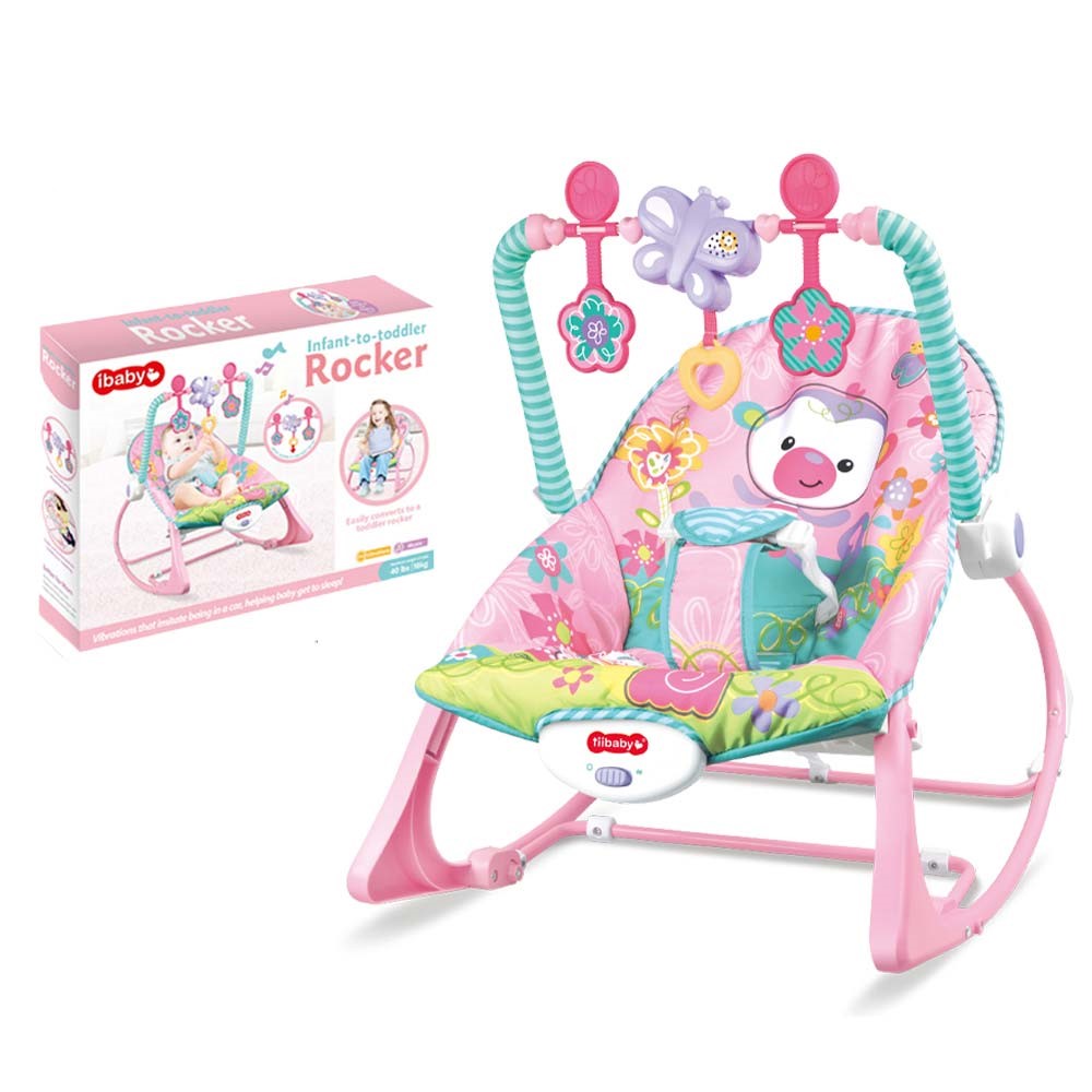 Transat Électrique Vibrant Bébé 2 en 1 Maroc – Évolutif de Nourrisson à Tout-Petit avec Musique