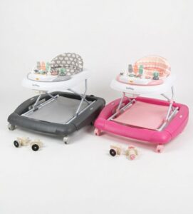 Trotteur bébé 2 en 1 avec balançoire BURBAY – réglable, musical et sécurisé