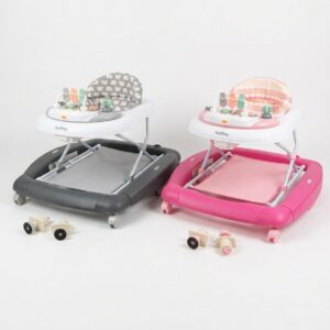 Trotteur bébé 2 en 1 avec balançoire BURBAY – réglable, musical et sécurisé