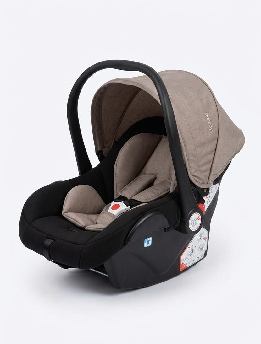 Poussette Burbay AG812  3-en-1– Système de Voyage avec Nacelle et Siège Auto