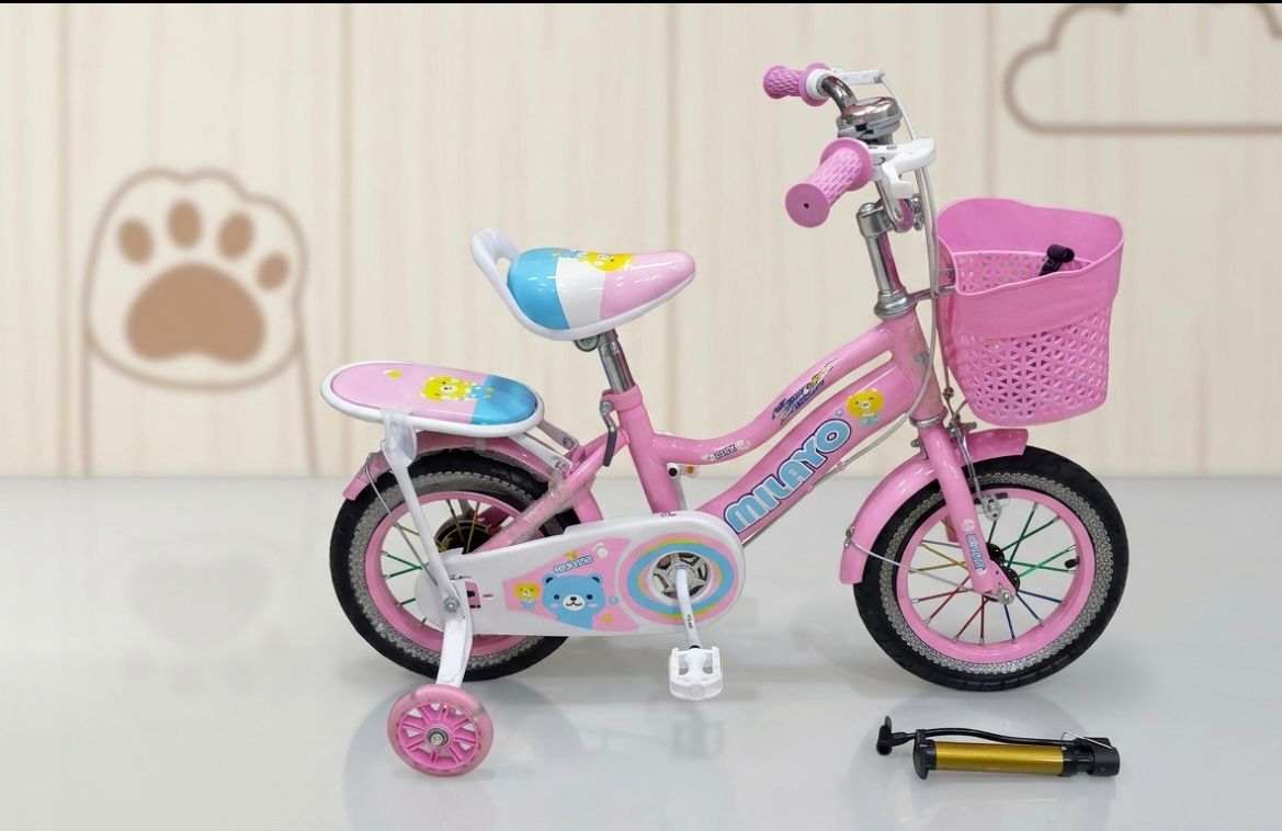 Vélo Enfant Milayo avec Roues Stabilisatrices – Apprentissage Facile & Sécurité Renforcée
