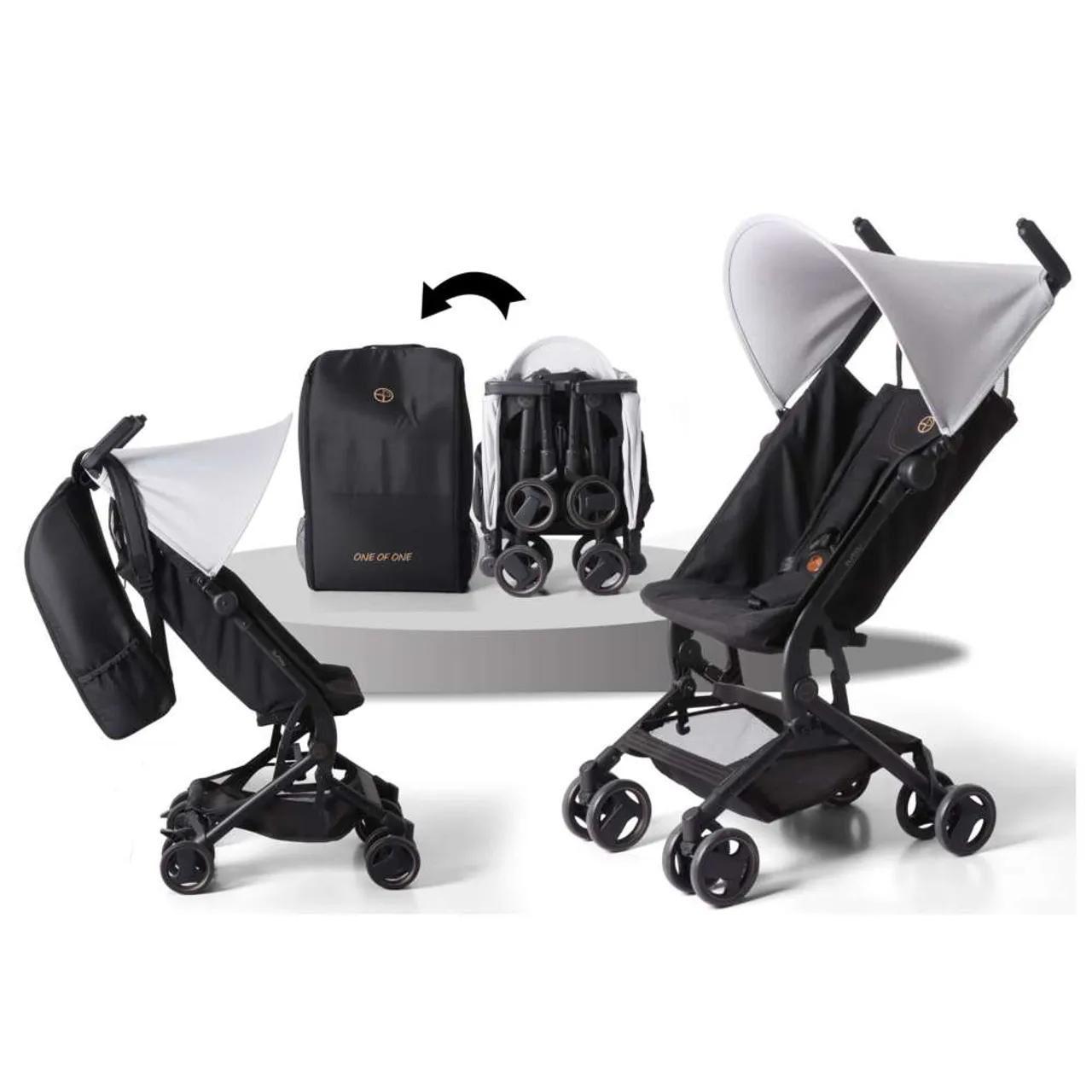Poussette Voyage Ultra Légère – Pliage 1 Main, Cabine Avion & Sac de Transport Inclus