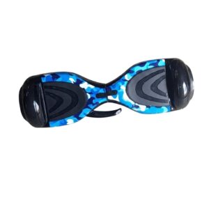 Hoverboard 6.5 Pouces Camouflage Bleu Bluetooth LED – Scooter Électrique 350W Auto-Équilibré