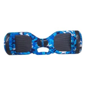 Hoverboard 6.5 Pouces Camouflage Bleu Bluetooth LED – Scooter Électrique Auto-Équilibré 36V