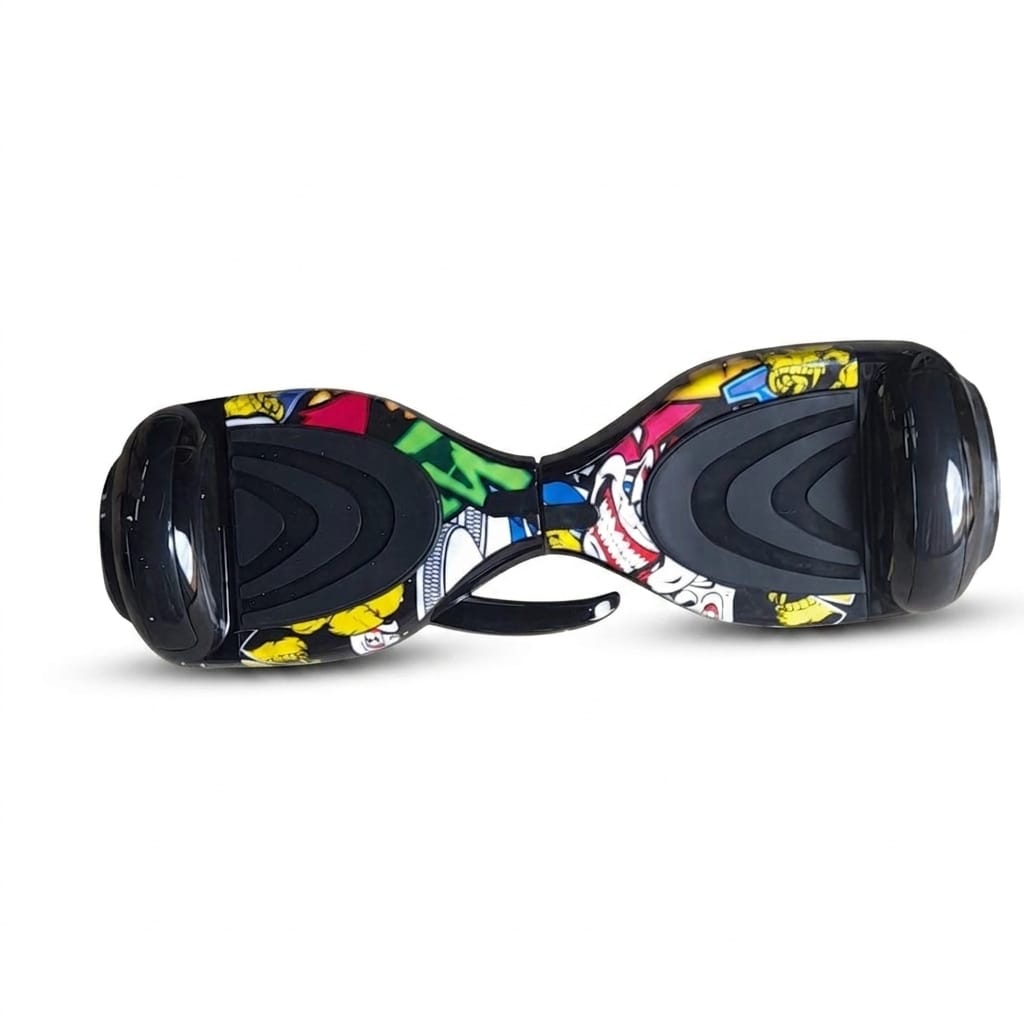 Hoverboard 6.5 Pouces Graffiti Bluetooth LED – Scooter Électrique Auto-Équilibré avec Poignée