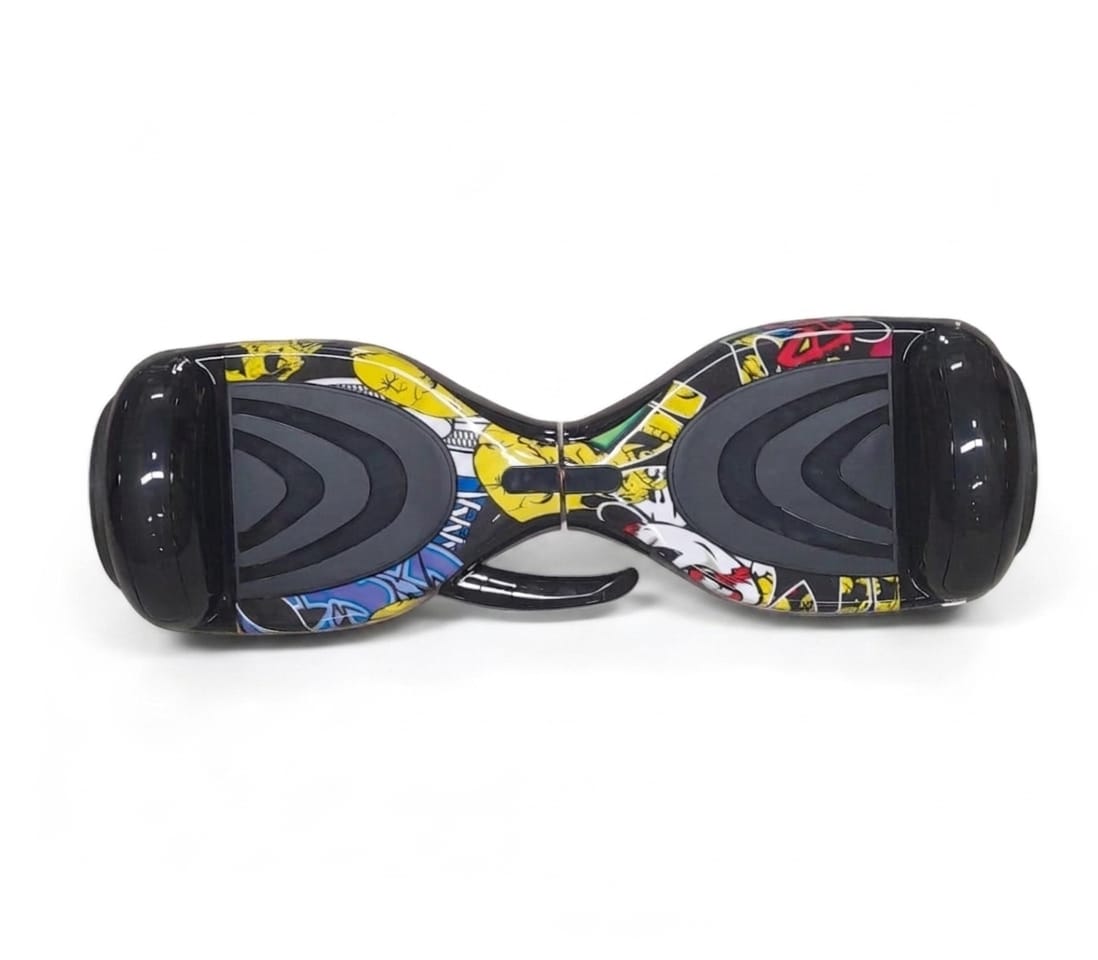 Hoverboard 6.5 Pouces Graffiti Bluetooth LED – Scooter Électrique Auto-Équilibré Mixte