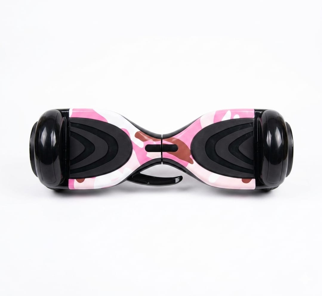 Hoverboard 6.5 Pouces Camouflage Rose BY-C9SDA Bluetooth LED – Scooter Électrique Double Moteur