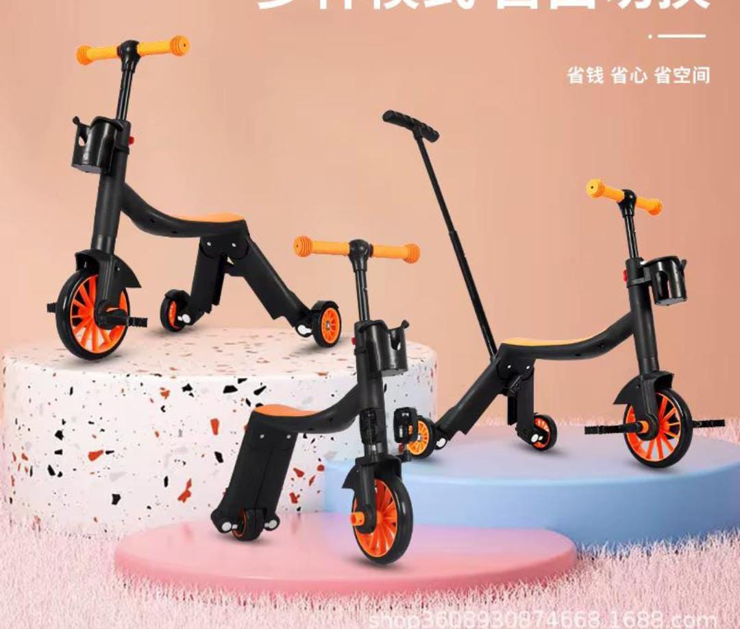 Trottinette 3 Roues Pliable Enfant – Scooter Bébé Stable et Coloré pour Extérieur