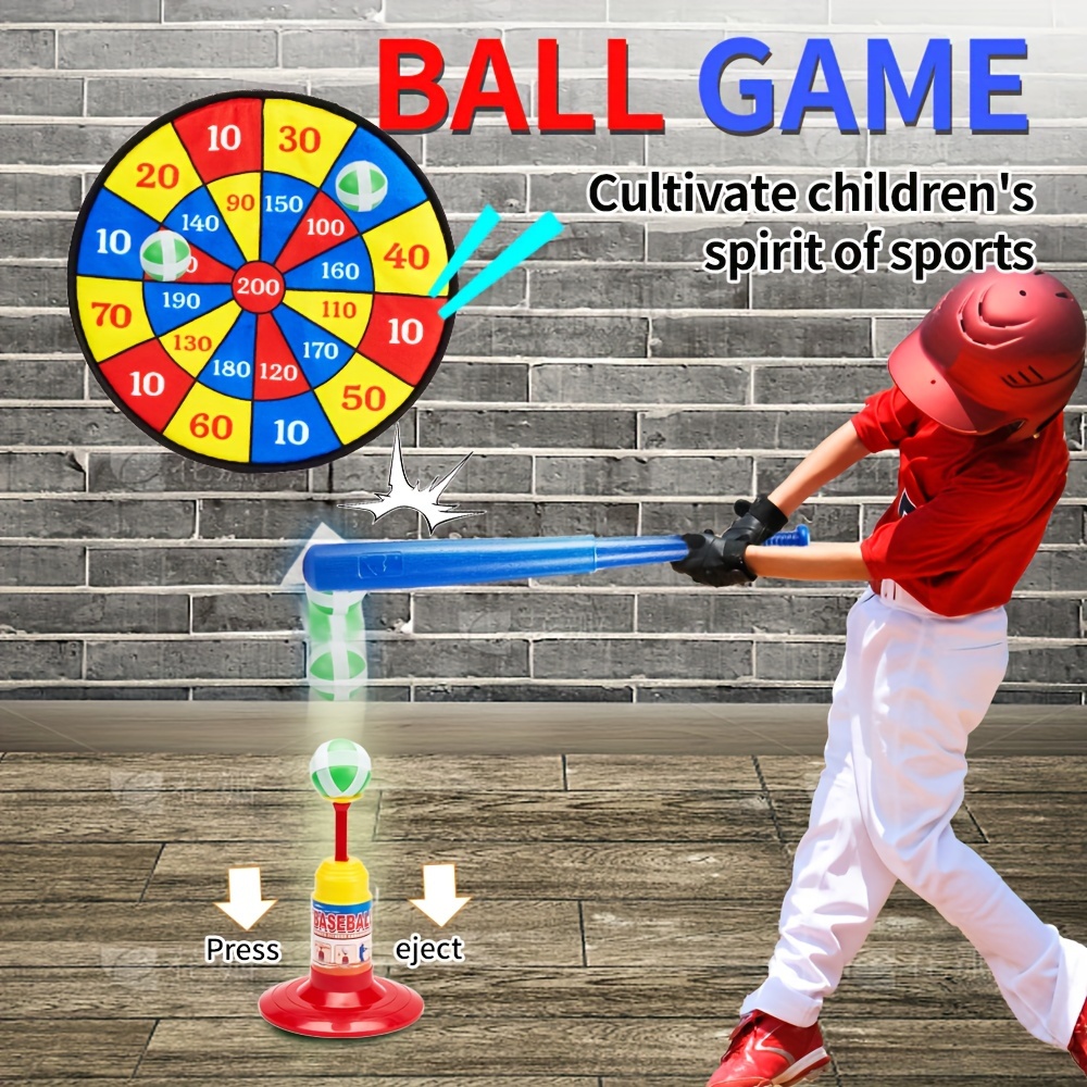 Jeu de Fléchettes Enfant Velcro + Set Baseball Yu Teng Toys – Jeu Sportif Sécurisé 2-en-1