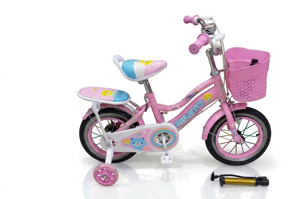 Vélo Enfant Milayo avec Roues Stabilisatrices – Apprentissage Facile & Sécurité Renforcée