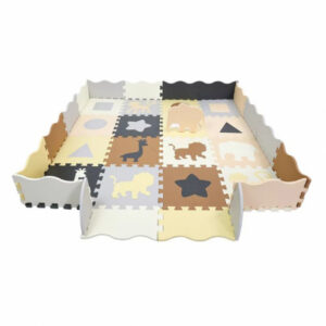 Tapis Puzzle Bébé en Mousse – Cube de Rangement Puzzlematte Baby Antidérapant