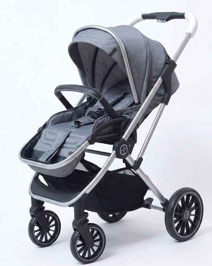 Poussette Burbay 599-I 2-en-1 – Convertible avec Nacelle et Sac à Langer