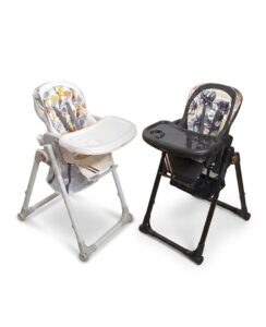 Chaise haute bébé évolutive BURBAY – réglable, pliable et facile à transporter