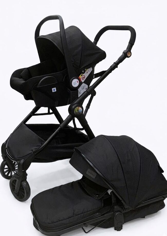 Poussette Burbay avec Siège Auto – Système de Voyage Bébé Confort & Sécurité
