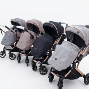 Poussette Bébé BURBAY B1 Réversible avec Couvre-Pied – Confort et Sécurité