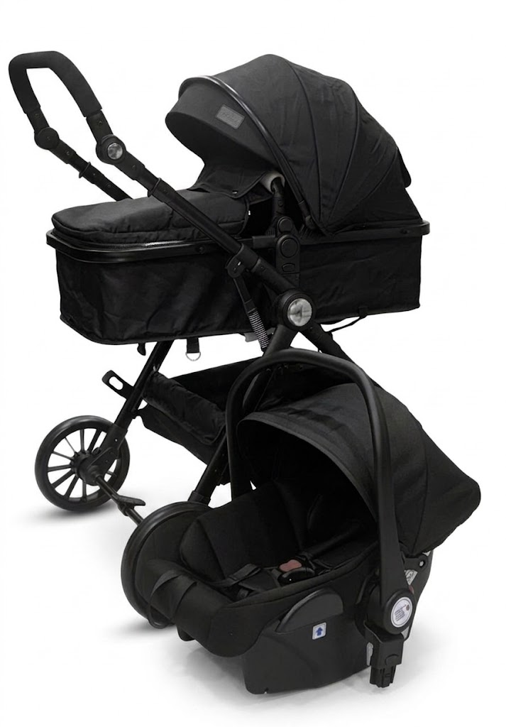 Poussette Burbay avec Siège Auto – Système de Voyage Bébé Confort & Sécurité
