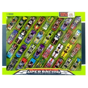 Lot Voitures Miniatures Enfant Metal – Petites Voitures Super Racing Pour Jeu Et Collection
