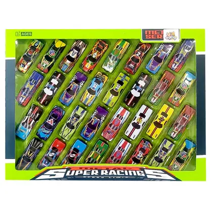 Lot Voitures Miniatures Enfant Metal – Petites Voitures Super Racing Pour Jeu Et Collection