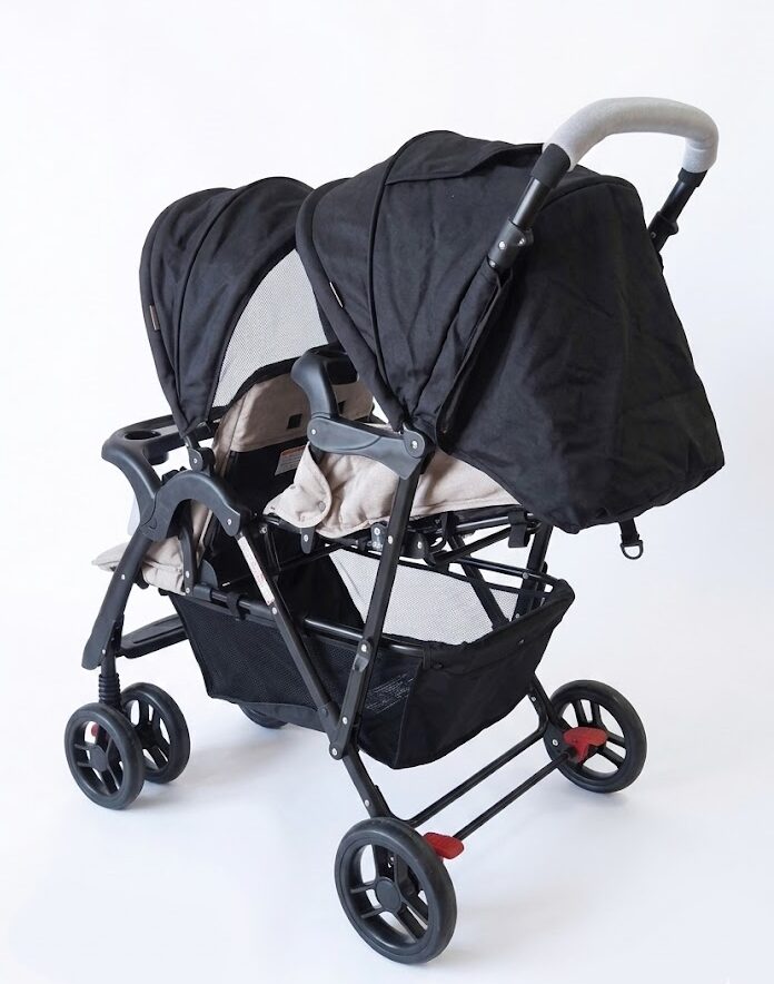 Poussette Double Bébé Maroc – Poussette Duo Confortable et Pliable pour Jumeaux