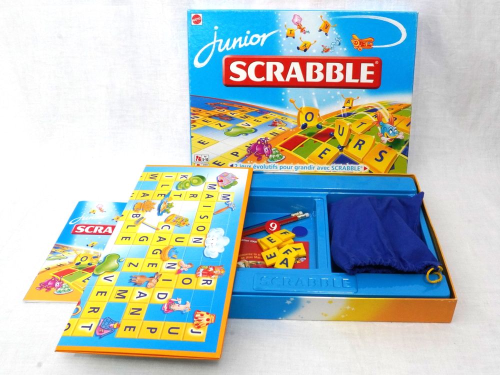 Jeu De Lettres Et Mots Croises Evolutif Enfant Plateau Reversible 5 A 10 Ans Apprentissage