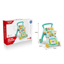 Trotteur Bébé Musical Plya Together – Marcheur avec Centre d’Activités & Ardoise Magique