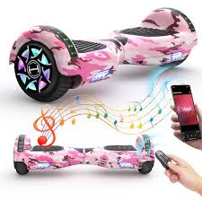 Hoverboard Électrique 6.5” Camouflage Rose – LED, Bluetooth et Auto-Équilibré (Copie)