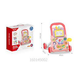 Trotteur Bébé Éducatif Huanger HE0811 – Marcheur 2 en 1 avec Tableau d’Activités & Dessin