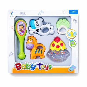 Coffret Jouets Bébé Yali Toys 5 Pièces Hochets et Anneaux de Dentition