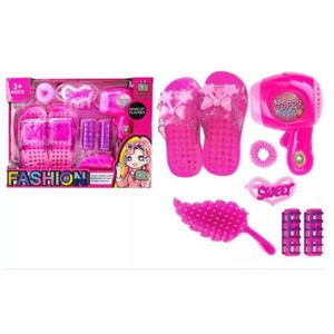 Ensemble de Jeu de Beauté Fashion Girl Accessoires Coiffure Maquillage Enfant 3 Ans+