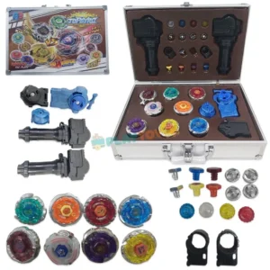 Coffret Beyblade avec 8 Toupies et Mallette Métallique