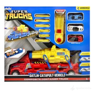 Camion de Transport Yizile Super Trucks avec Catapulte et Lanceur Fléchettes Mousse