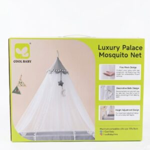 Moustiquaire Berceau Bebe Cool Baby Luxury Palace Avec Support – Protection Insectes Lit 125×76 Cm