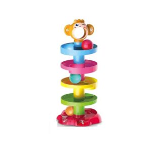 Huanger Roll Ball Jeu de Piste à Balles Éducatif 5 Niveaux pour Bébé