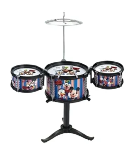Tambour Jazz Disney Mickey Mouse & Friends Enfant Cymbale Baguettes Plastique Métal – Jouet Musical