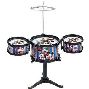 Tambour Jazz Disney Mickey Mouse & Friends Enfant Cymbale Baguettes Plastique Métal – Jouet Musical