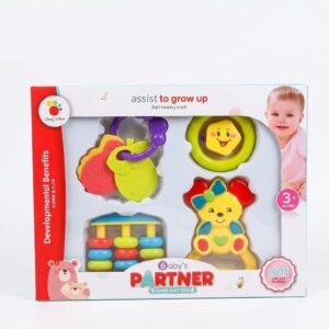 Coffret Hochets Baby’s Partner Jouets d’Éveil Sensoriel pour Bébé