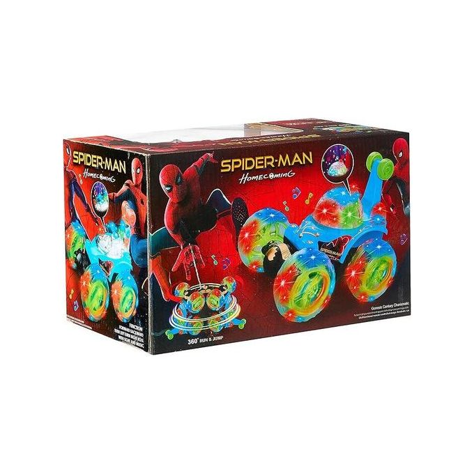 Voiture Télécommandée Spider-Man 360° Cascade et Rotations