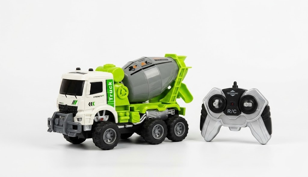 Camion Bétonnière Télécommandé XQ 1:18 27MHz avec Lumières et Sons